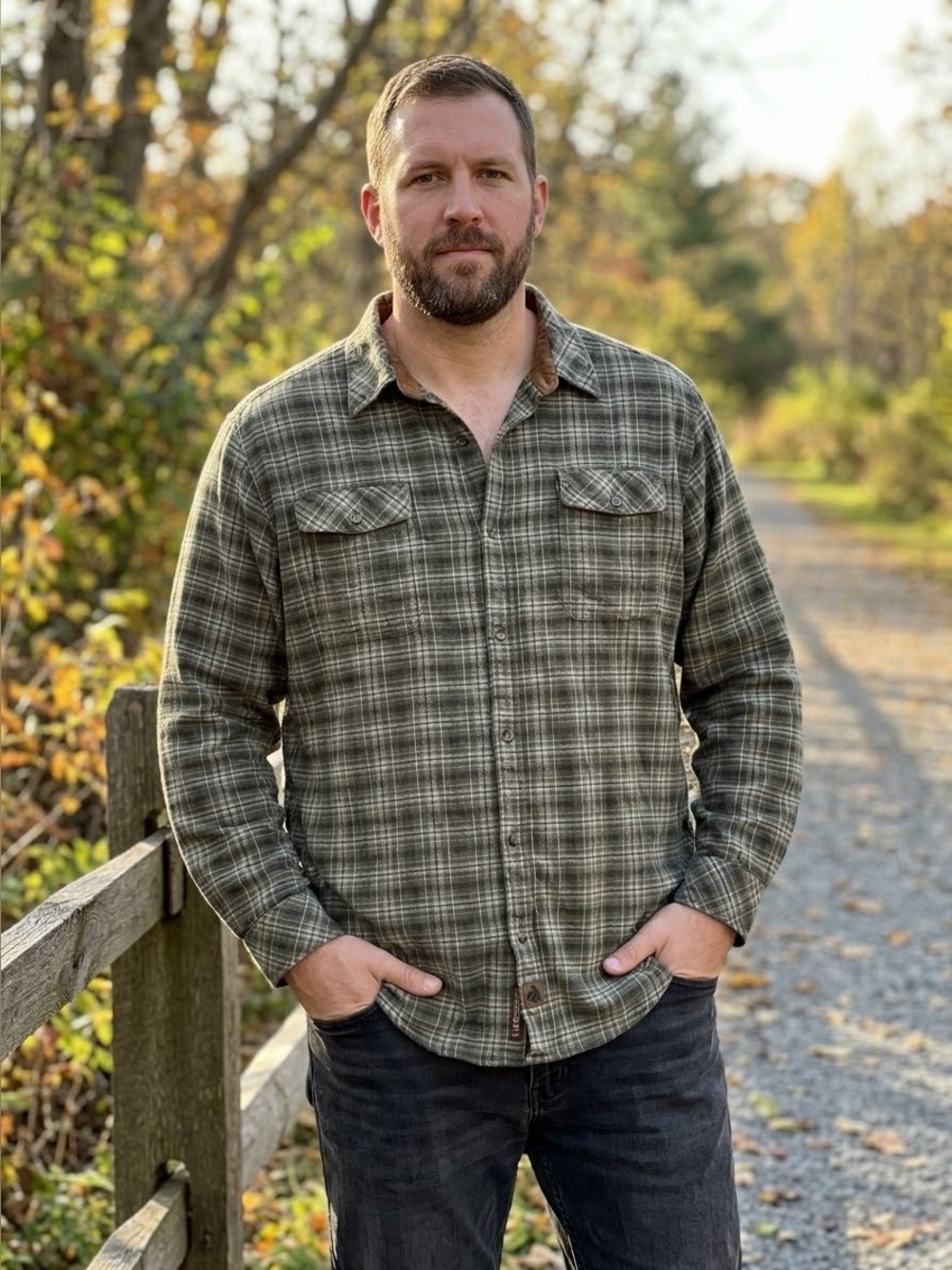 Legendary Whitetails Men’s Green Plaid Long Sleeve Shirt XLT